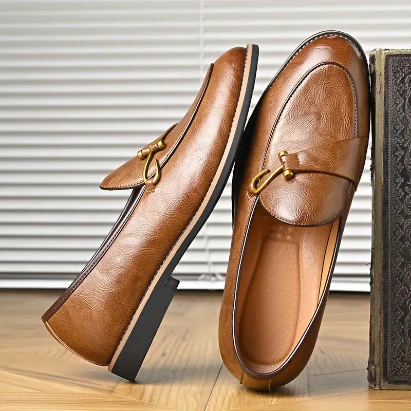 Oxford Leather Bit Loafers